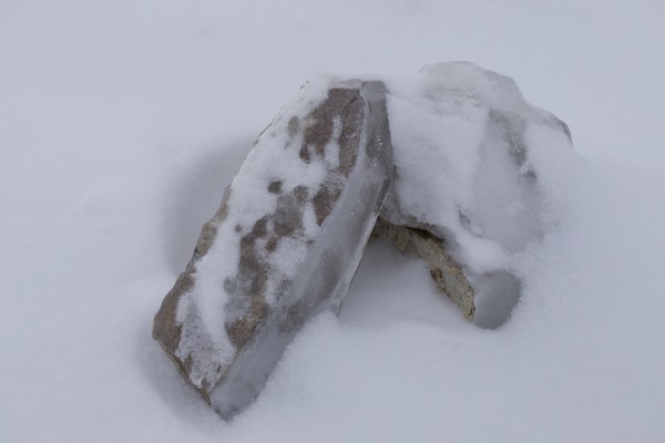 Ice Chiseled by the Wind
